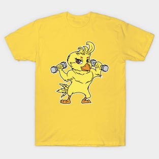 GYM CHICKEN CARTOON T-Shirt